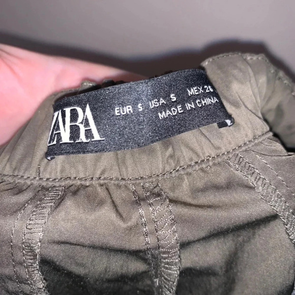 Zara  Green Parachute Pants S - Picture 7 of 14